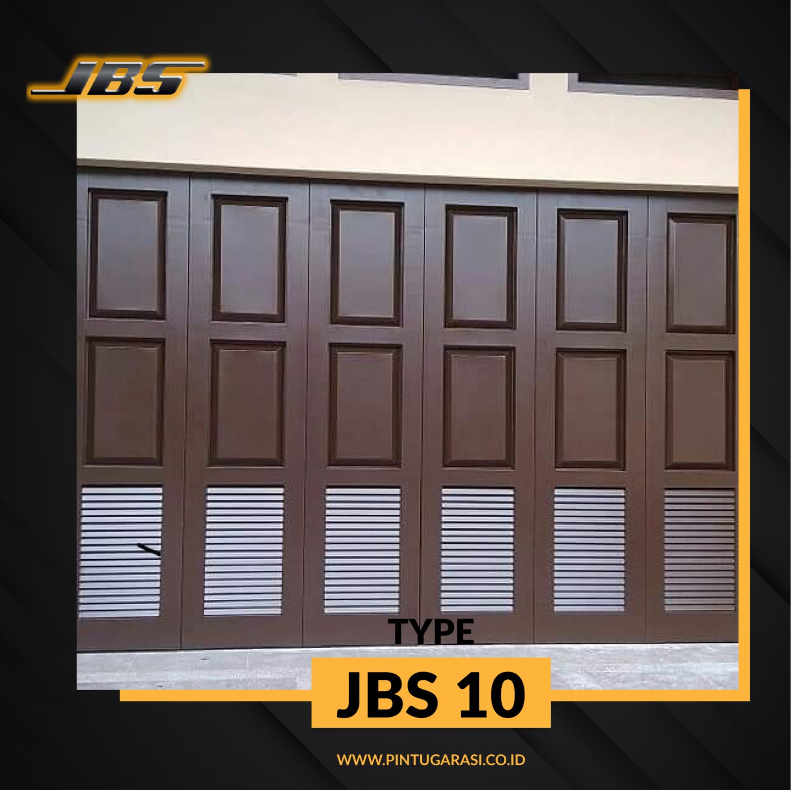 Pintu garasi baja ringan JBS