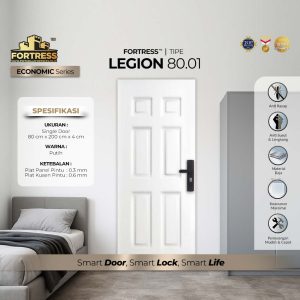 Pintu Fortress Tipe LEGION 80.01 Bahan Baja Warna Putih